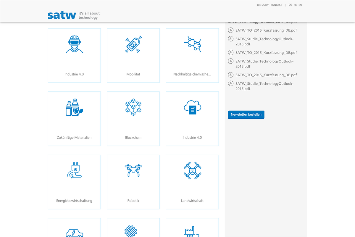 SATW Technology Outlook - Technologien Überblick