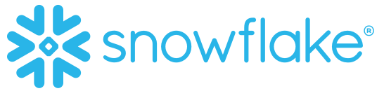 Das Logo der Snowflake Inc. (Blauer Schriftzug in Kleinbuchstaben)